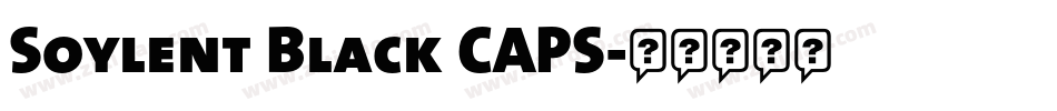 Soylent Black CAPS字体转换